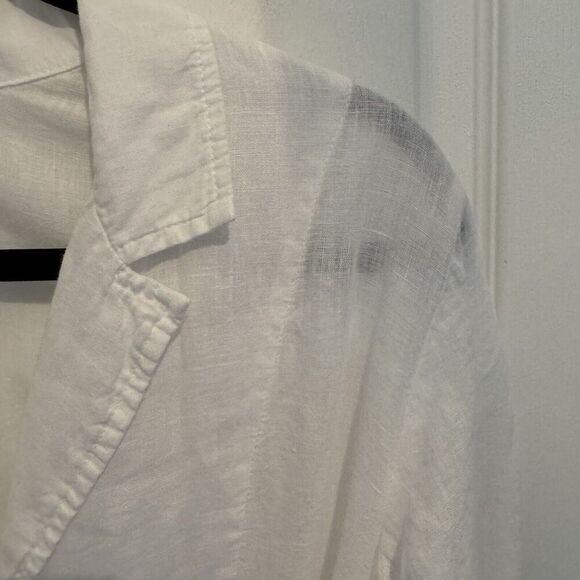 FLAX LINEN Designs Favorite Jacket Dress P &  S-M WHITE - Picture 5 of 10